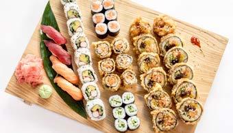 filadelfia roll 8 szt. kappa maki 6 szt. tuna hosomaki 6 szt. salmon hosomaki 6 szt. butter fish maki 6 szt.