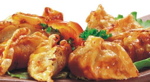 ..13 zł 8 szt. chrupiących spring rollsów z sosem sweet chilli 4. Pierożki z kaczką...24 zł pierożki z kaczką (6 szt.