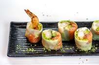 tabasco, papier ryżowy crispy ebi rolls king ebi grill maki ebi tamago maki thai-thai roll green