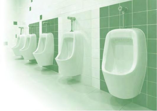 Powierzchnie Technika sprzątania pomieszczeń sanitarnych (wc, łazienki) ZASADY POSTĘPOWANIA 1.