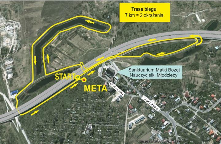 TRASA BIEGU WARUNKI UCZESTNICTWA Prawo uczestnictwa w biegu na dystansie ok 7 km mają osoby pełnoletnie oraz osoby w wieku 16-18 lat, jeśli mają pisemną zgodę rodziców. Impreza ma charakter otwarty.