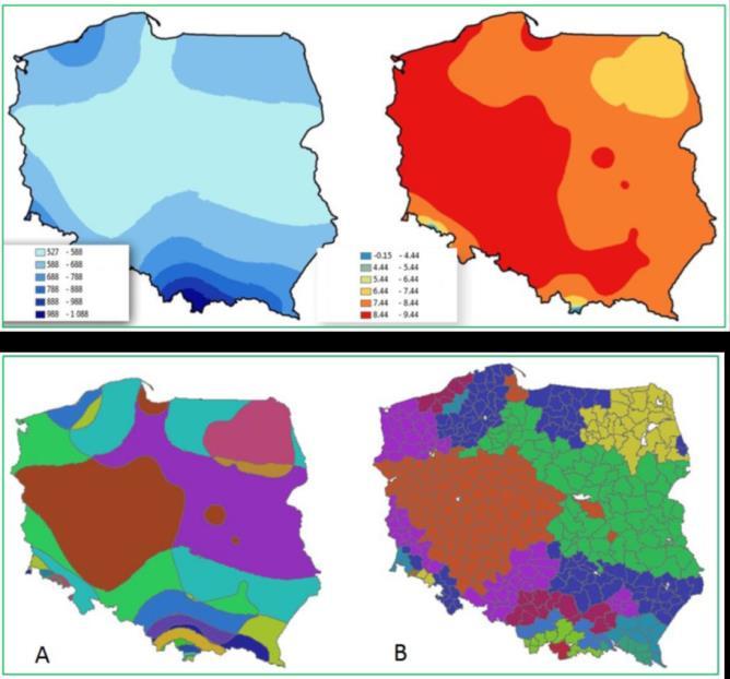 Strefy ekologiczne 7 Wszystkie nadleśnictwa zostały podzielone na strefy ekologiczne na podstawie danych meteorologicznych (śr.