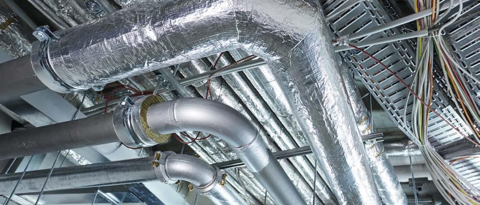 Komfort termiczny Zastosowanie Otuliny ROCKWOOL 800, dzięki niskiemu współczynnikowi przenikania ciepła, ogranicza straty ciepła w budynku, zapewniając efektywność pracy całego systemu grzewczego.