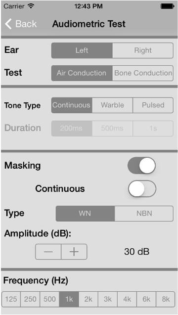 Inne aplikacje Pocket Audiometer ios (33,99$) realizowała
