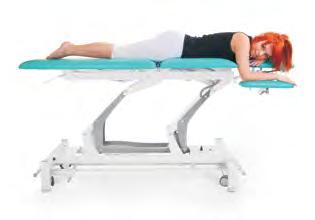 Terapeuta M-S5 5-sekcyjny stół do masażu i rehabilitacji Długość: 205 cm Wysokość: 47-95 cm Szerokość: 69 cm kg Waga: 92/107 kg kg Obciążenie: 225 kg 5-sekcyjny stół do