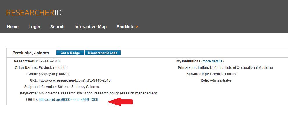 Profil w ResearcherID połączony z ORCID: 8. USUWANIE PUBLIKACJI (BŁĘDY, DUPLIKATY ITD.) 9.