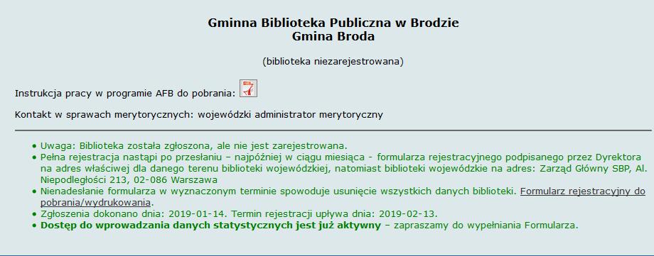 Nie powinno się używać nazwiska dyrektora/kierownika biblioteki jako loginu.