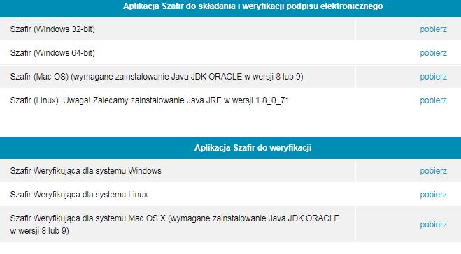 1.5 System operacyjny Macintosh (Mac) 1.5.1 Komponenty aplikacji Szafir W celu prawidłowego użytkowania nakładki Szafir, rekomendujemy korzystanie z przeglądarki Google Chrome, która jest zalecaną przeglądarką w przypadku systemu MacOS.