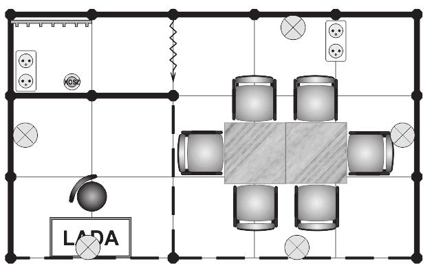 230V (w tym 1 gniazdo na zapleczu) / socket (1 in storage) - 2 szt./ 2 pcs.