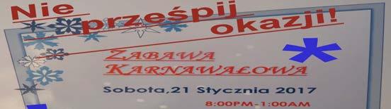 DZIĘKUJEMY ZA SYLWESTRA W ostatnią sobotę grudnia odbył się Bal Sylwestrowy, po raz pierwszy zorganizowany