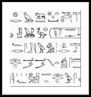 ) Obejrzyj ilustracje przedstawiające różne rodzaje pisma, które powstało w starożytności i wykorzystując własną wiedzę uzupełnij zdania umieszczone poniżej. A B C Źródło: http://www.maximus.