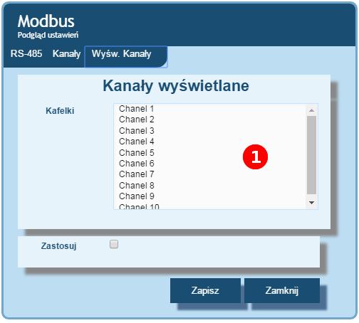 WWW w pstaci indywidualnych kafelków daneg kanału Rys.11.