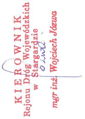 Zamawiający: Województwo Zachodniopomorskie 70-540 Szczecin, ul. Korsarzy 34, w imieniu którego postępowanie prowadzi: Zachodniopomorski Zarząd Dróg Wojewódzkich 75-122 Koszalin, ul.