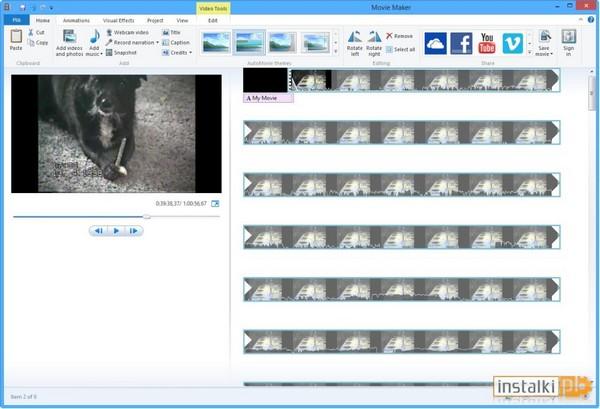 Windows Movie Maker posiada narzędzia do wyrównywania głośności dźwięku, stabilizacji drgania, dostosowywanie rozdzielczości.