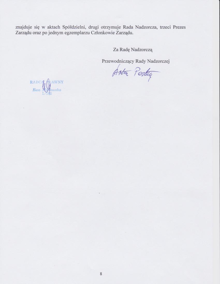 znajduje sie w aktach Spółdzielni.