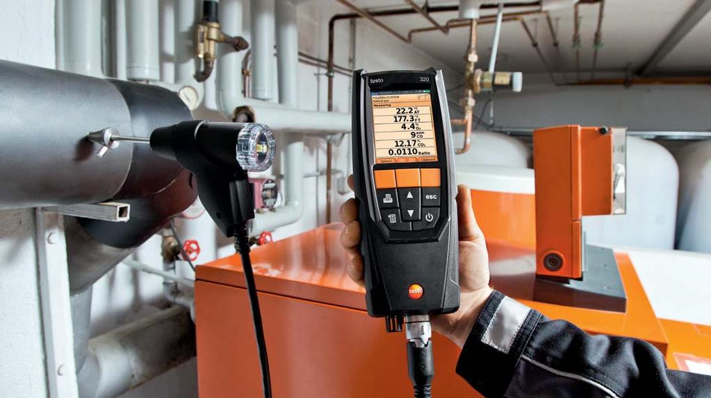 Technologia pomiarowa w sektorze HVAC/R Technologia pomiarowa w ogrzewnictwie Spalanie pod kontrolą Testo - niezawodny partner przy ustawianiu i regulacji kotłów grzewczych.