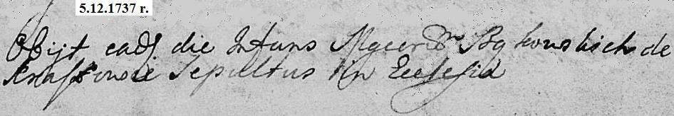 w Kraszewicach zm. 5.12.1737 r.