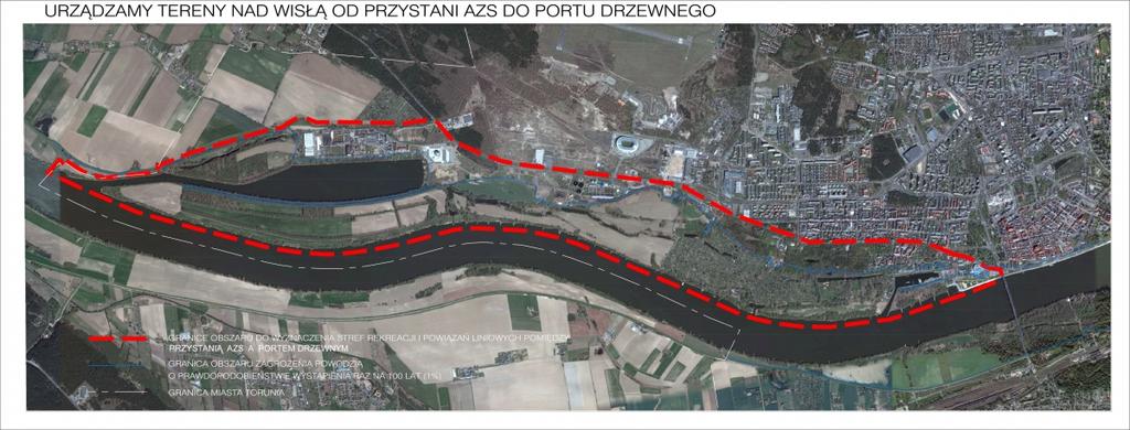 Urządzamy tereny nad Wisłą od Przystani AZS do Portu Drzewnego Wisła to wyjątkowa rzeka w sercu naszego miasta.
