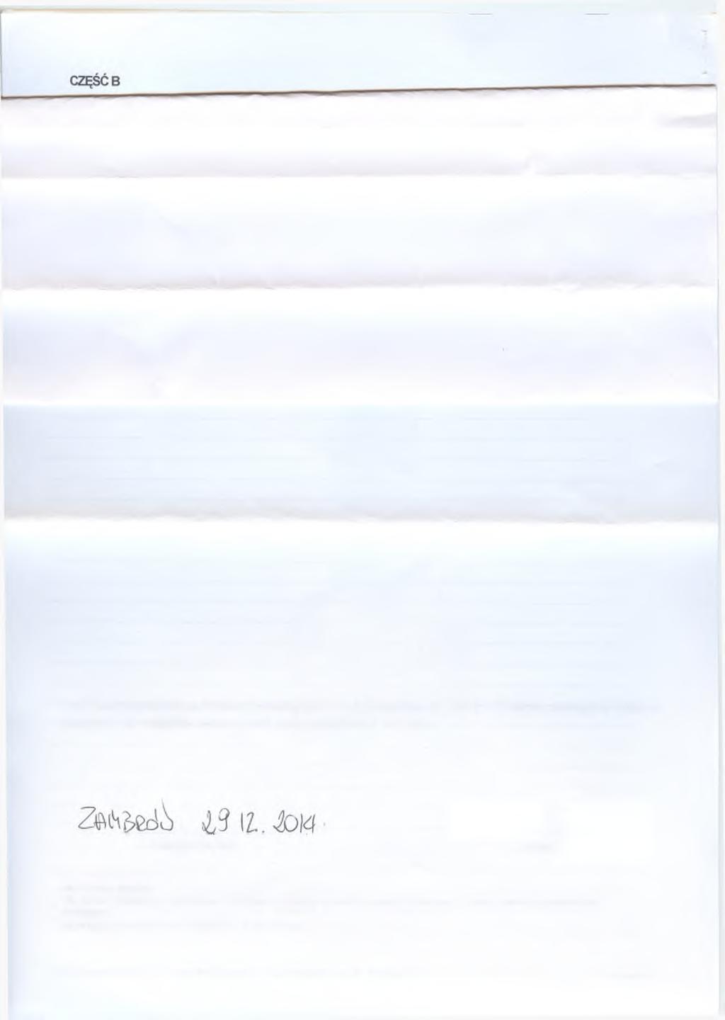 Powyższe oświadczenie składam świadomy(a), iż na podstawie art.