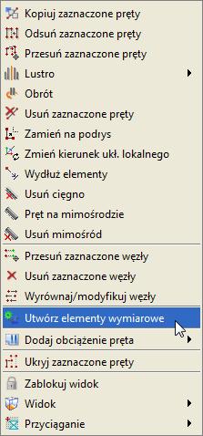 Wymiarowanie zbiorcze wymiarowania traktowany jest jak jeden pręt. To znaczy że np.