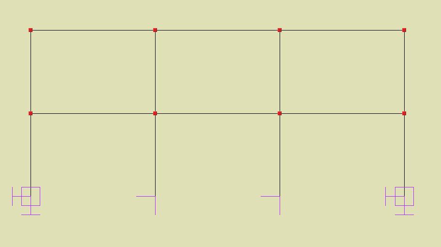 Tworzenie przykładowej konstrukcji Szerokość całkowita ramy wynosi 18 m. Odległości między kondygnacjami możemy określić w oknie, które otworzy się po wciśnięciu przycisku dz (rys. 5.