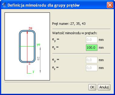 Pręty na mimośrodzie Rys. 9.