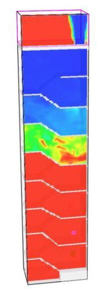 ZASADY PROWADZENIA ANALIZY NUMERYCZNEJ DLA SYSTEMÓW ODDYMIANIA KLATEK Podstawowe wytyczne do symulacji CFD: KRYTERIA OCENY: po uruchomieniu systemu (po czasie 360 s) dym przemieszcza się w kierunku