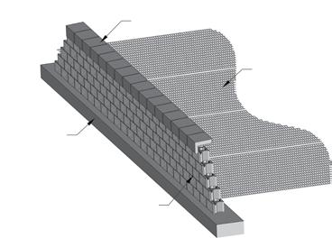 ViaWall SYSTEMY ŚCIAN OPOROWYCH SYSTEMY ŚCIAN OPOROWYCH ViaWall Aktualne kolory gzyms prefabrykowany geosiatka zbrojąca B1 B2 B3 balustrada stalowa h=1.1m B5 ława żelbetowa balustrada stalowa h=1.