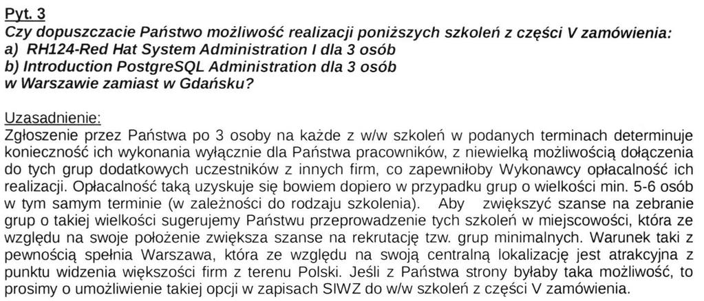przeprowadzenia którego zostanie wyznaczony.