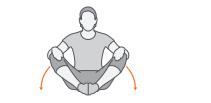 Powtórz ćwiczenie 3-5 razy, następnie Opierając się na jednej nodze, unieś wyprostowaną drugą kończynę do boku, uważaj, aby stopa nie obracała się do wewnątrz ani na