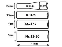 45 mm x 200 mm - NR 14-45 64 mm x 250 mm - NR 14-64 59.00 zł / op. 500 szt.