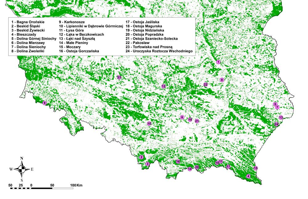 Lokalizacja obszarów