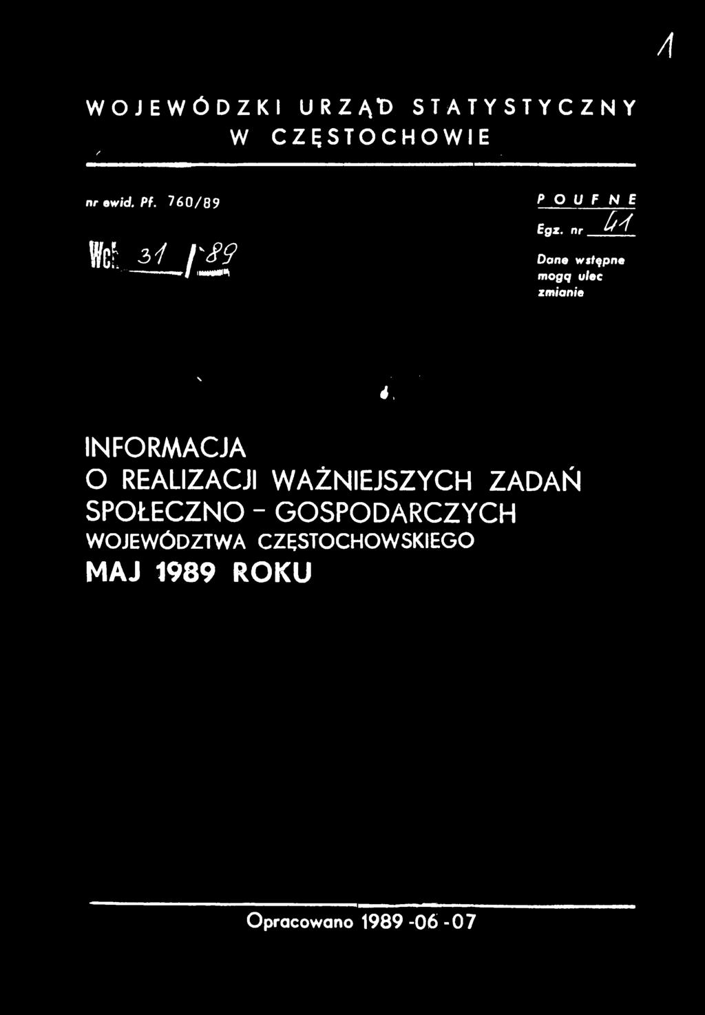 - <v NFORMCJ O RELZCJ WŻNEJSZYCH ZDŃ SPOŁECZNO