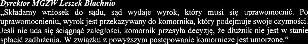 Po uprawomocnieniu, wyrok jest przekazywany do komornika, ktory podejmuje swoje czynnosci.