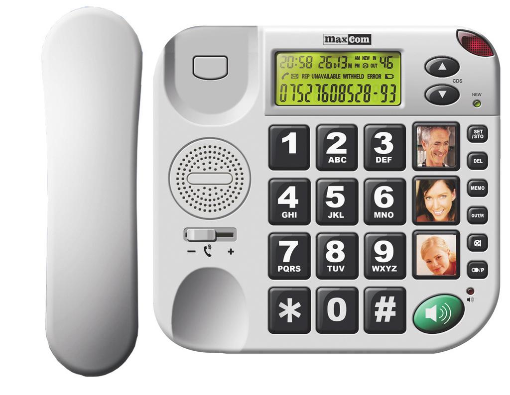 ENGLISH LOCATION DESCRIPTION 4 4 5 6 7 8 9 0 6 5 7 8 9 to Modular Wall jack. Direct dial memory buttons (MI,M,M). Speakerphone LED. Ringer light indication. Speakerphone button.