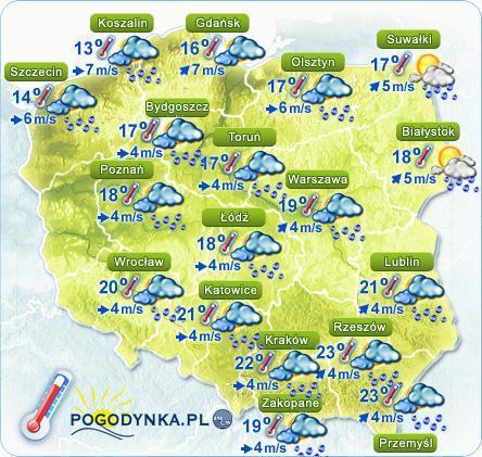 Stan alarmowy Stan obserwowany Dobowa zmiana stanu Trend Stan poprzedni Wisła Puławy 450 550 347-11 358 Dęblin 400 500 320-9 329 Gusin 370 420 223-9 232 Warszawa 600 650 336-11 347 Modlin 650 700