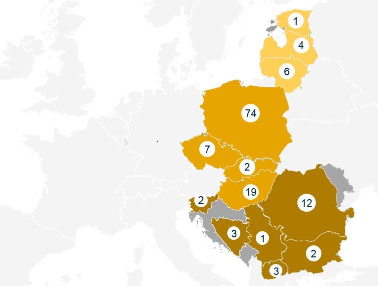 Rynki, na których działamy Grupa Orbis jest największym operatorem hotelowym w Europie Wschodniej działającym w 13 krajach, z możliwością dalszej ekspansji w kolejnych 3 krajach regionu.