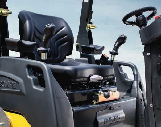 OPTYMALNE ZAGĘSZCZENIE. Opatentowany system BOMAG ECONOMIZER zawsze pokazuje operatorowi aktualny postęp zagęszczania.