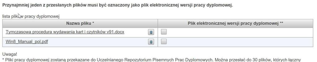 należy oznaczyć jako plik elektronicznej wersji pracy