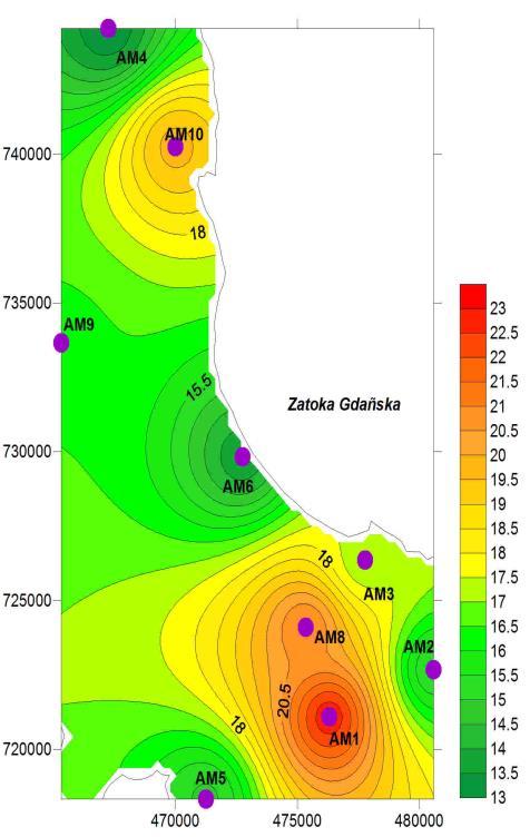 2014-2016 w przypadku pyłu PM 10 miały warunki meteorologiczne.