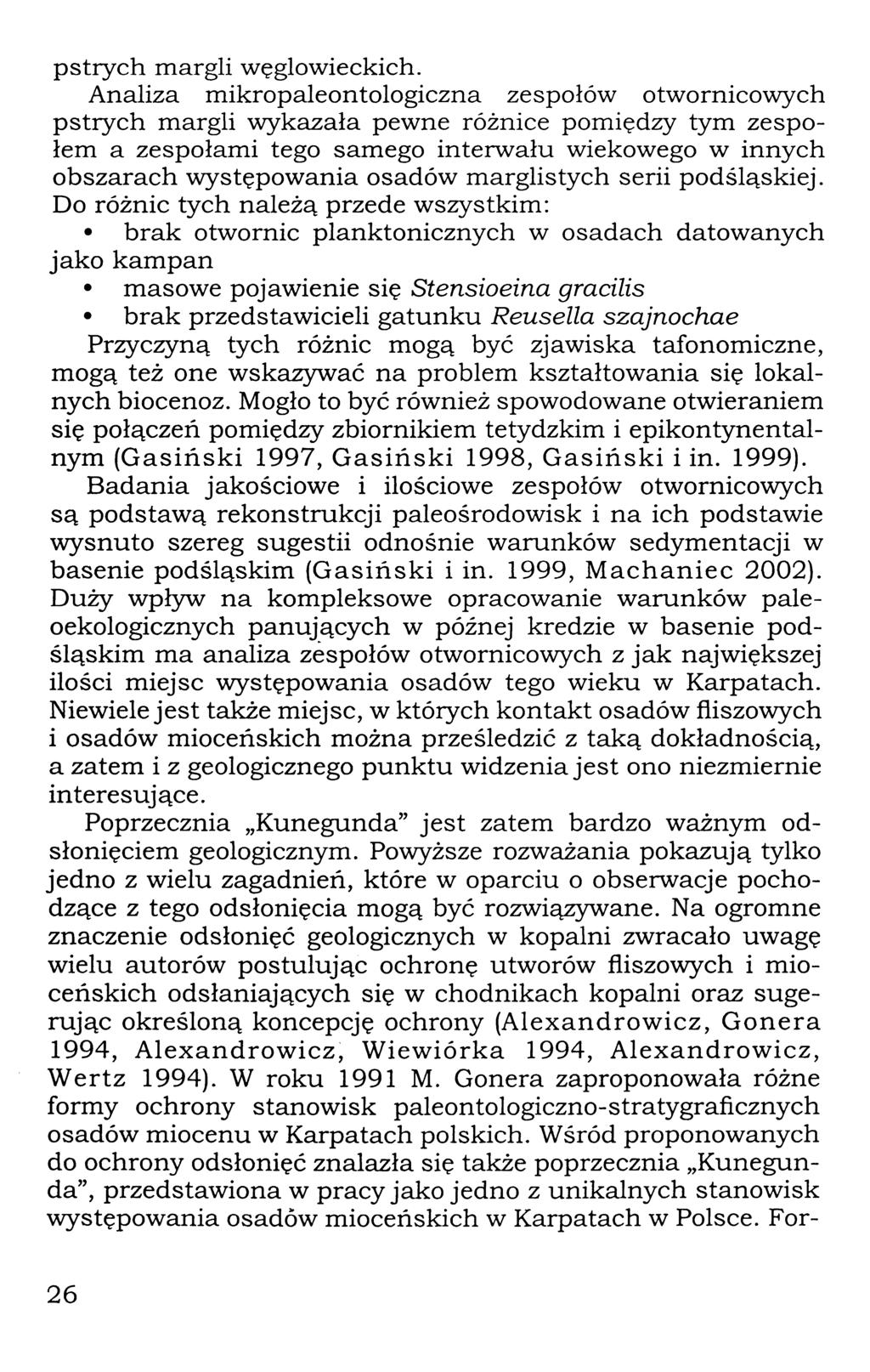 pstrych margli węglowieckich.