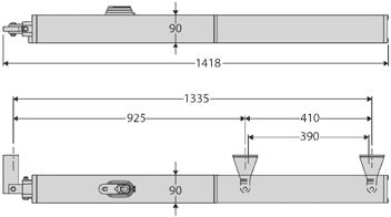 P 4,5-P 7 30 V ee link er ready rolling code 500 4 h Siłowniki hydrauliczne do bram skrzydłowych do pracy intensywnej. Przeznaczone do bram o masie skrzydła do 500 przy długości do 4,5 m (P4.