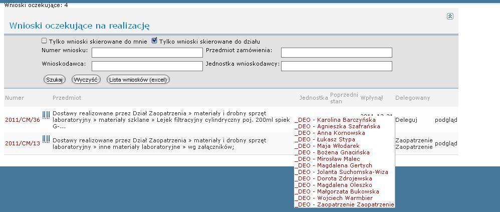 R E A L I Z A C J A Ostatnim etapem obiegu elektronicznych wniosków w systemie Workflow jest Realizacja.