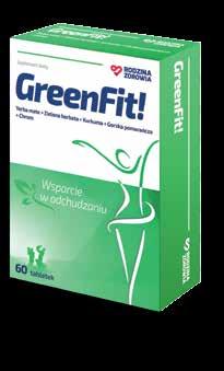 (%RWS*) 3 tabletki (%RWS*) Siarczan glukozaminy 2 KCl w tym wolna glukozamina 504 mg 300 mg 1512 mg 900 mg Witamina C 12 mg (15%) 36 mg (45%) GreenFit!