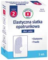 opatrunkowa jałowa Zastosowanie: do bezpośredniego opatrywania ran, jako bariera mechaniczna, do