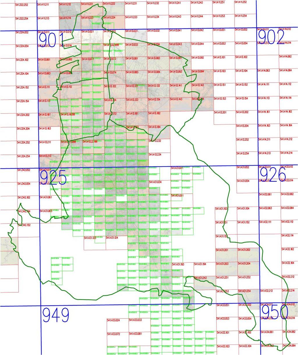 Analogowa mapa zasadnicza na terenie objętym opracowaniem w dniu 3 czerwca 2015 r. została zamknięta i przetworzona do postaci rastrowej. Od lipca 2015 r.