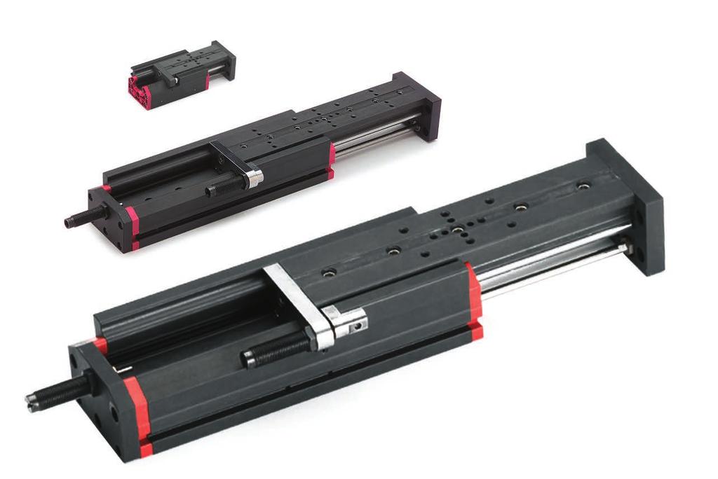 Siłowniki pneumayczne (seria ) Średnica 2 x 8 mm, 2 x 16 mm lub 2 x 20 mm. Skok 25 mm, 50 mm, 100 mm, 150 mm i 200 mm. amoryzaorami lub bez. Dwusronnego działania.