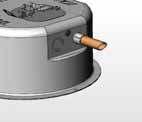 RYSUNKI GABARYTOWE Obudowa tylna pozwala na bezpośrednie podłączenie do instalacji nagłośnieniowej przy użyciu złącz zaciskowych: SZABLON WYCIĘCIA OTWORU MONTAŻOWEGO 295 mm (11,61") 1 22 mm (0,87")