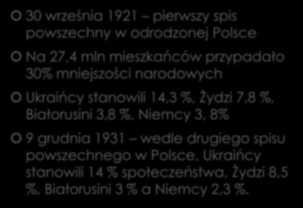 mniejszości narodowych Ukraińcy stanowili 14,3 %, Żydzi