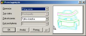 4b Wybierz obiekty dla szkicu: <Enter> Polecenie: Kliknij polecenie Utwórz profil Wybierz obiekty dla szkicu: Kliknij okrąg